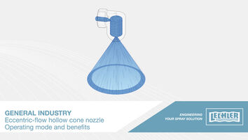 Tangential-flow hollow cone nozzle